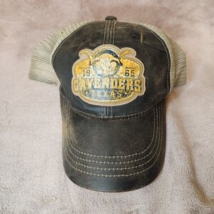 Cavender's Texas Brown and Tan Capmens one size Cap Hat Adjustable Snap Back